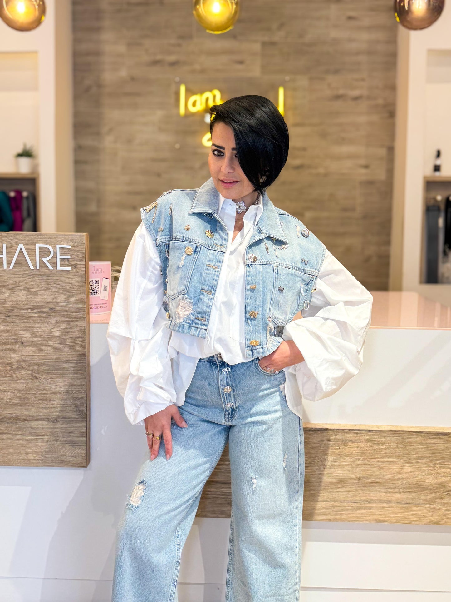 Gilet jeans