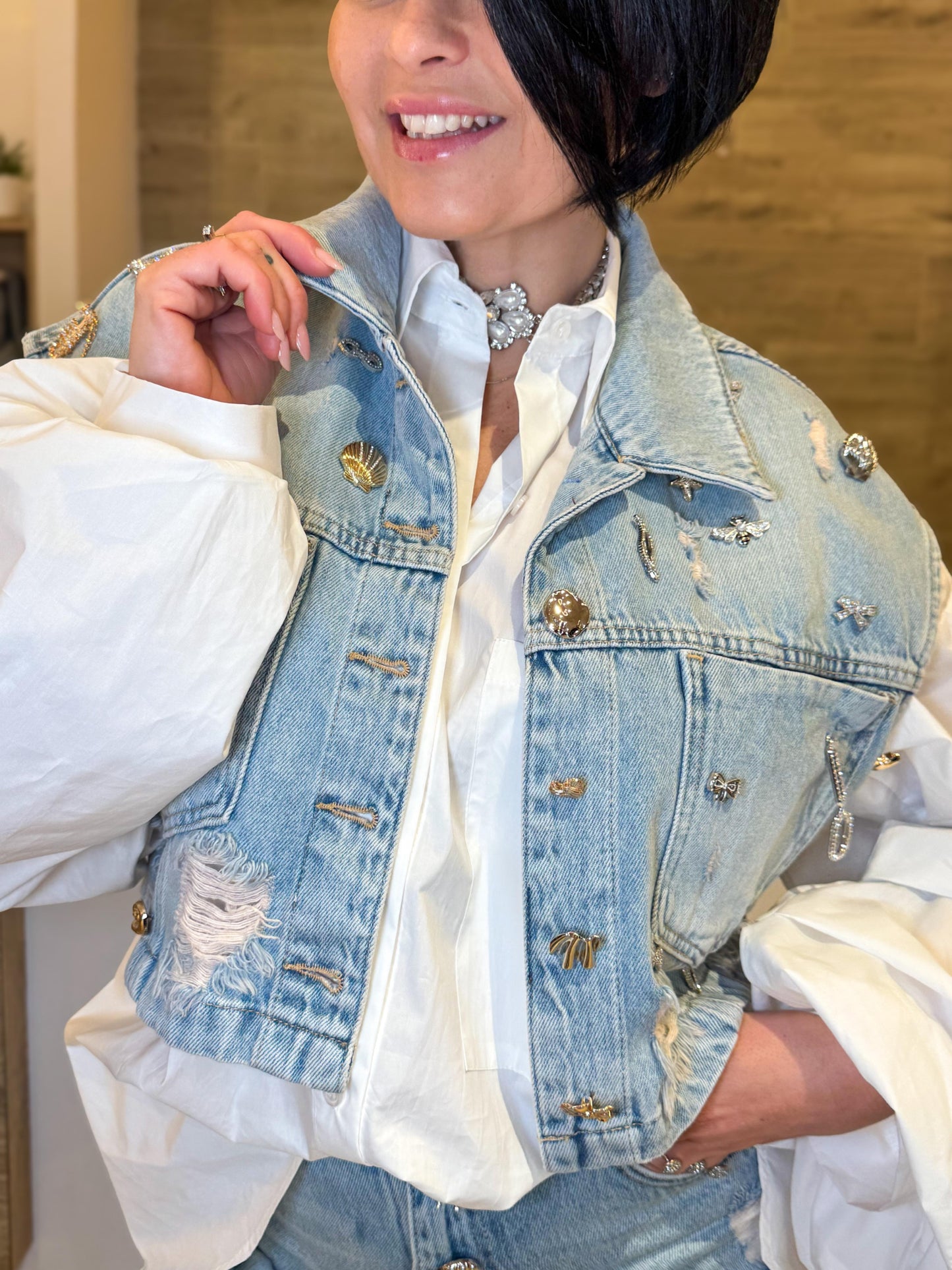 Gilet jeans